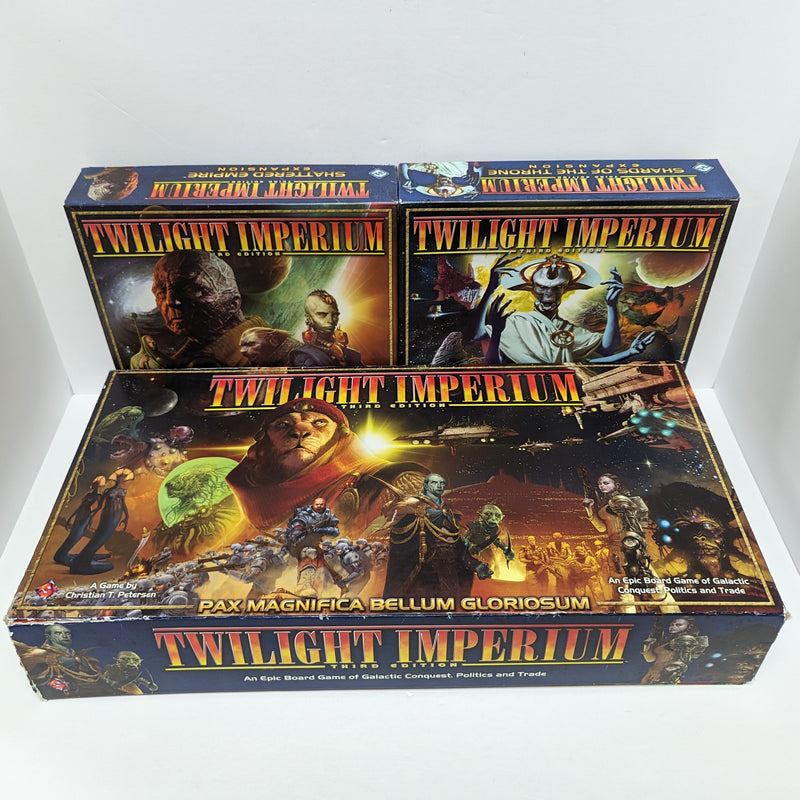 Twilight Imperium 3rd Edition + Shattered Empire Expansion + Shards of the Throne Expansion (Bundle) (Used) (2)