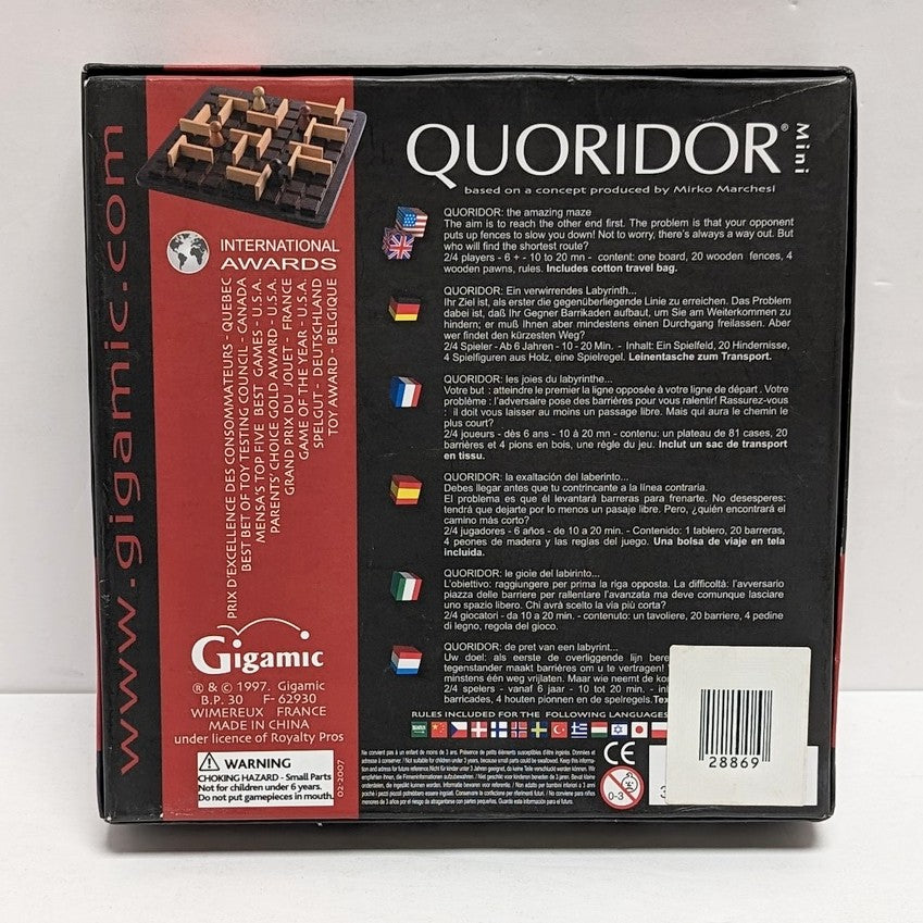 Quaridor: Mini (Multilingual) (Used)