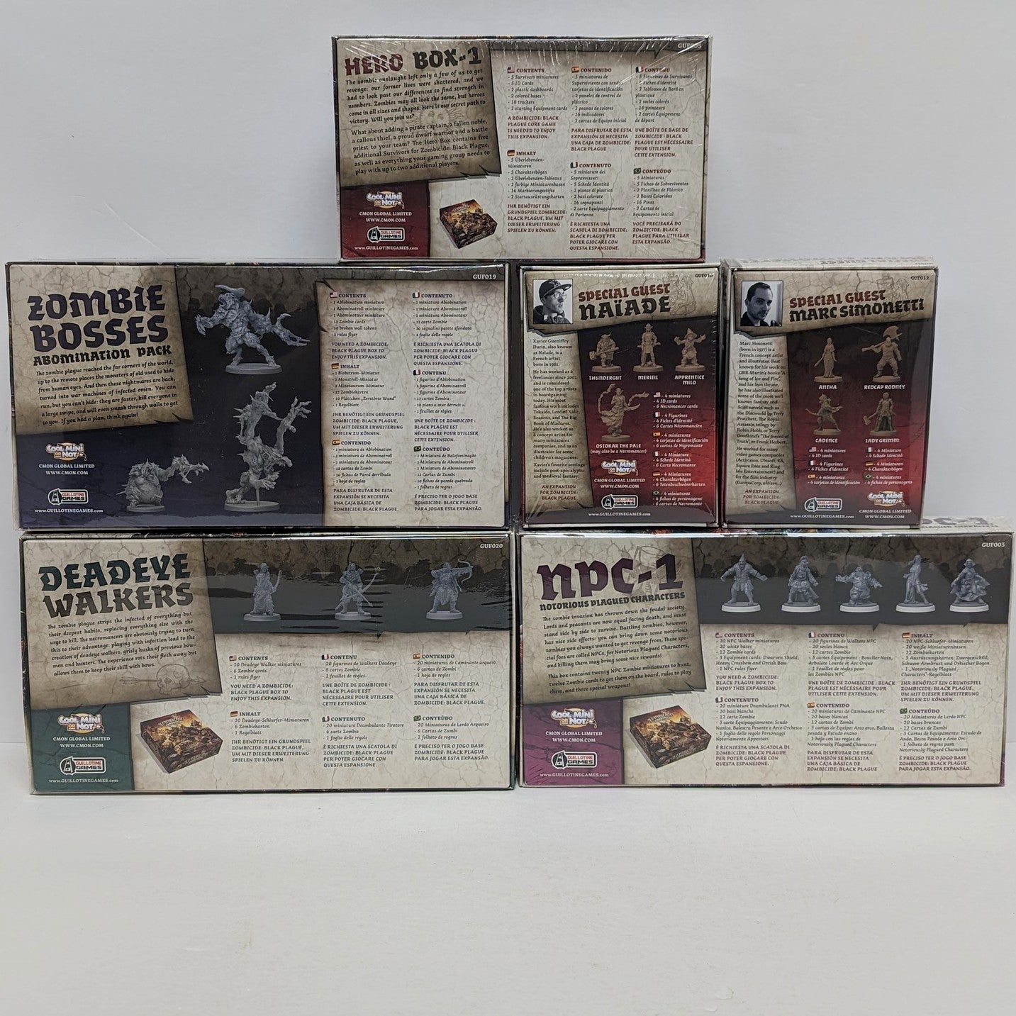 Zombicide : Black Plague - Pack Kickstarter (Anglais) (Occasion)