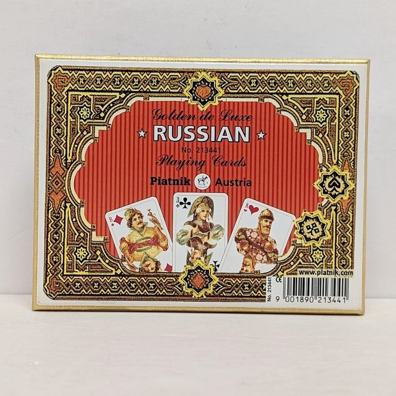 Golden de Luxe Russian Playing Cards - Piatnik Austria