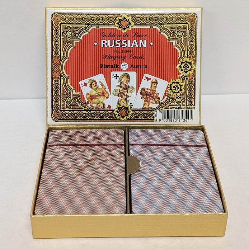 Golden de Luxe Russian Playing Cards - Piatnik Austria