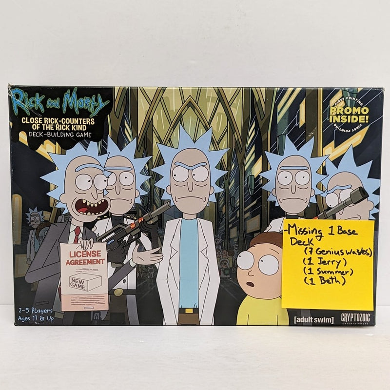 Rick et Morty : Close Rick-Counters du jeu de construction de deck Rick Kind (utilisé) (endommagé)