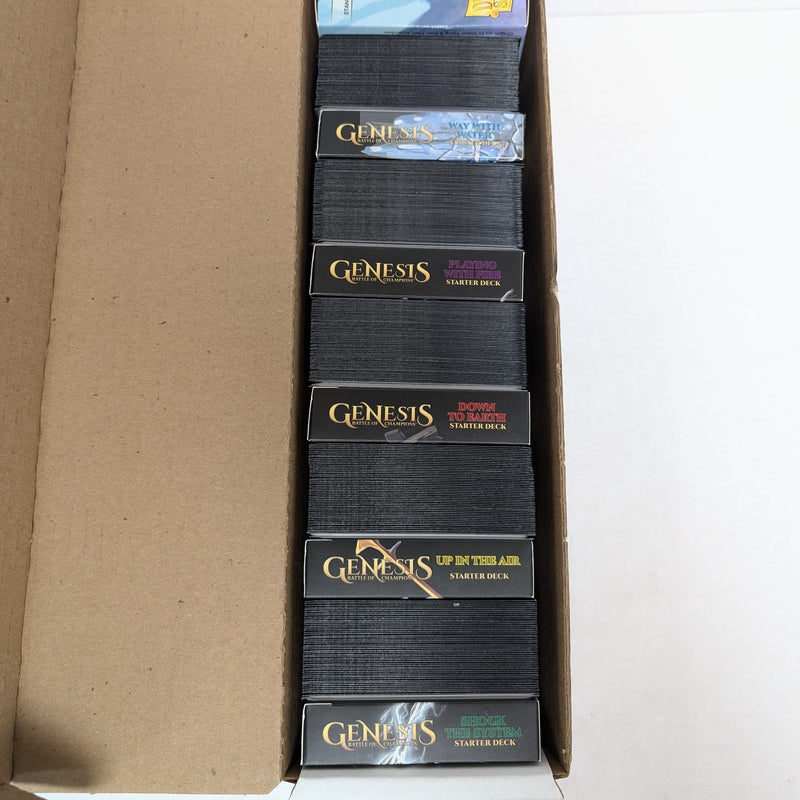 Genesis : Battle of Champions 5 Decks de démarrage avec pochettes (lot)