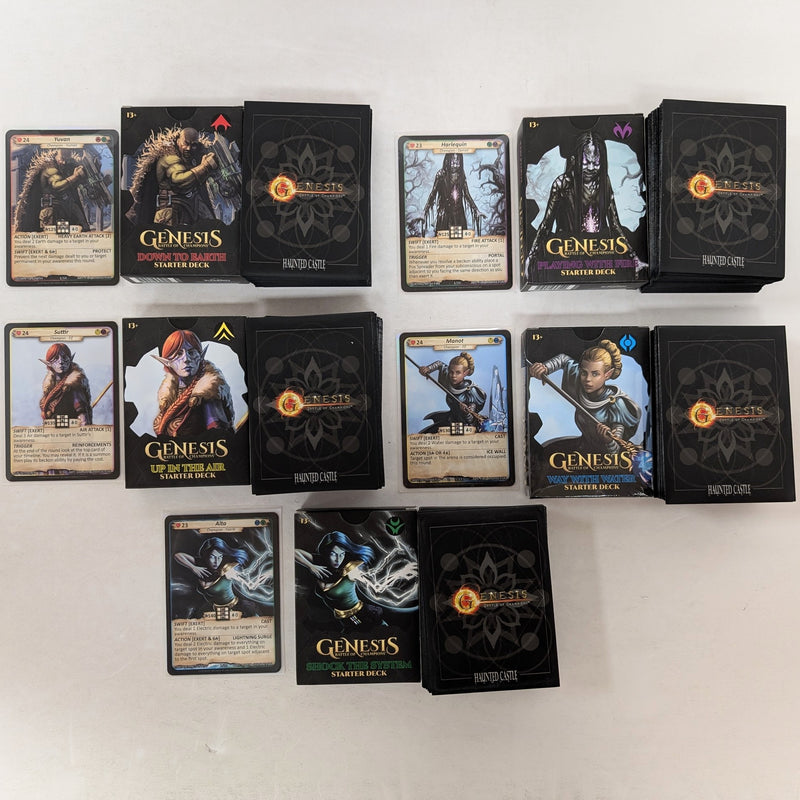 Genesis : Battle of Champions 5 Decks de démarrage avec pochettes (lot)