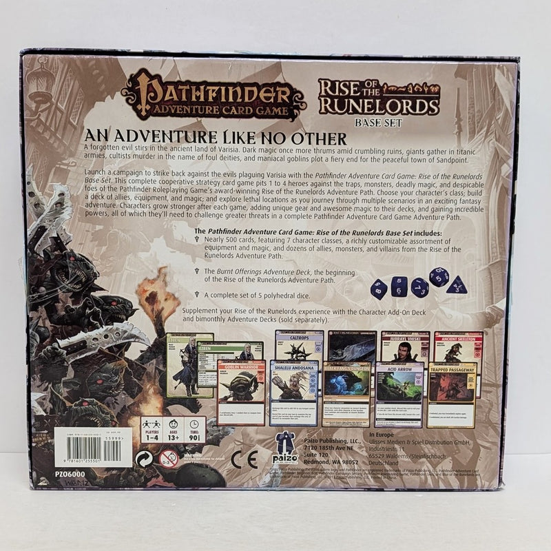 Jeu de cartes Pathfinder Adventure : Rise of the Runelords + extensions (lot) (utilisé)