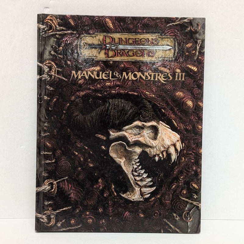 Dungeons and dragons: Manuel Des Monstres 3 V 3.5 (French) (Used)