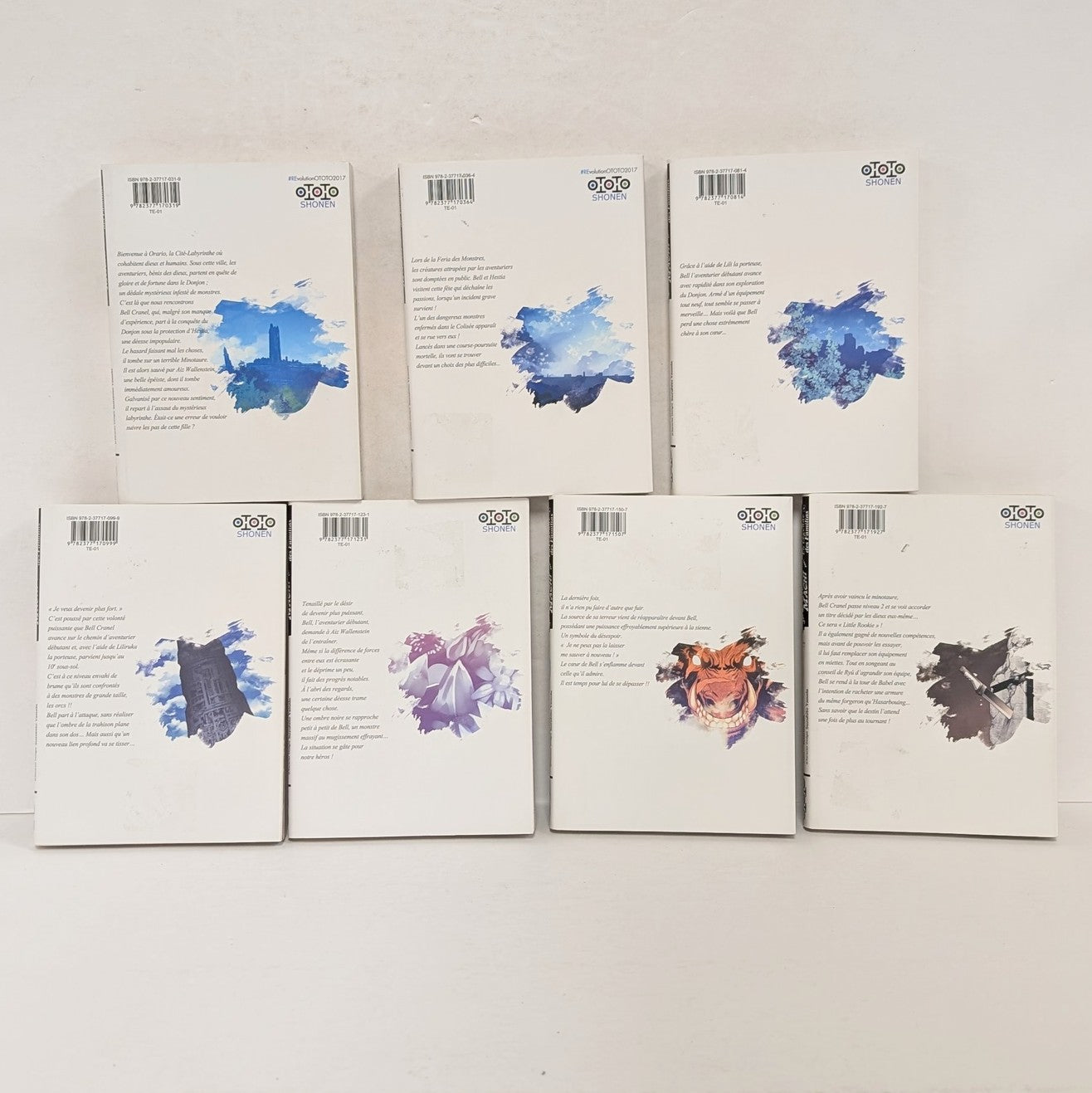 Dan Machi - La Legend des Familias Manga 1 - 7 (French) (Bundle) (Used)