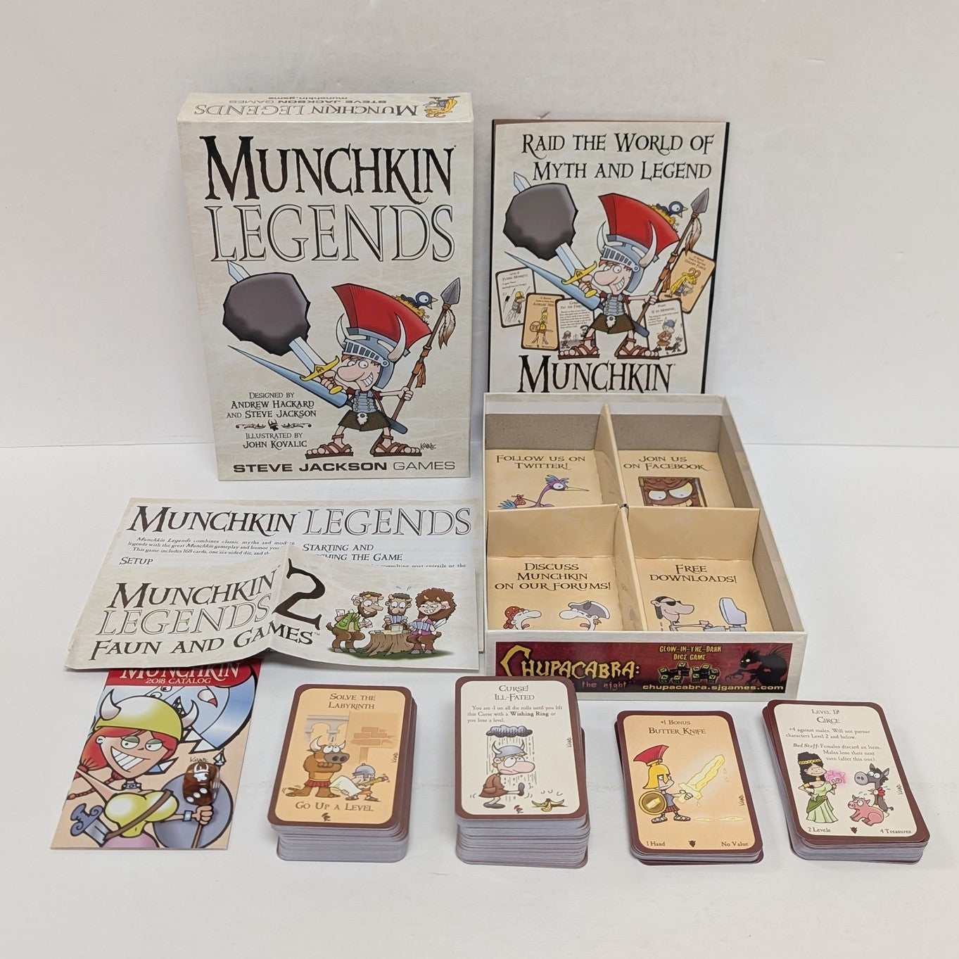 Munchkin Legends + Munchkin Legends 2 Faun and Games (English) (Bundle) (Used)