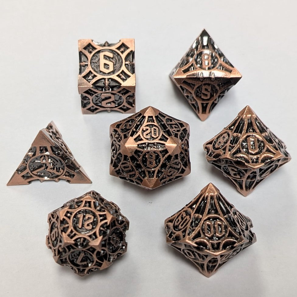 Jeu de 7 dés Heavy Metal - Bronze