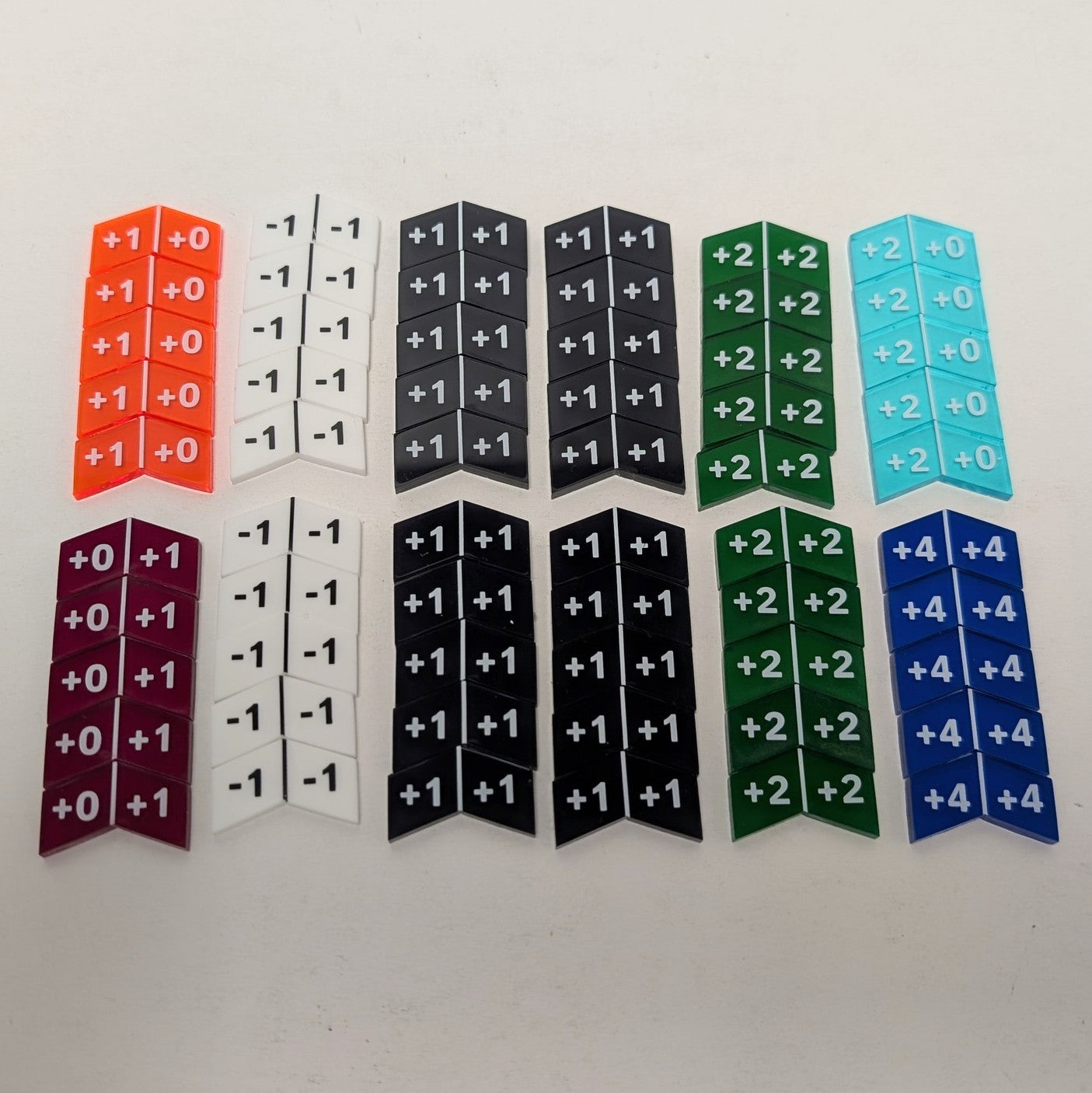 Ensemble de 60 jetons acryliques pour JCC