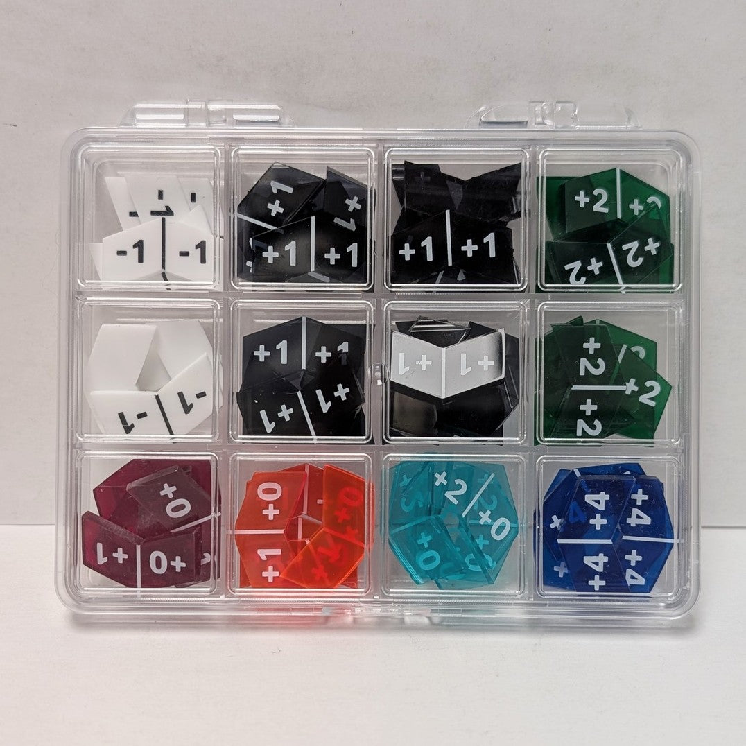 Ensemble de 60 jetons acryliques pour JCC