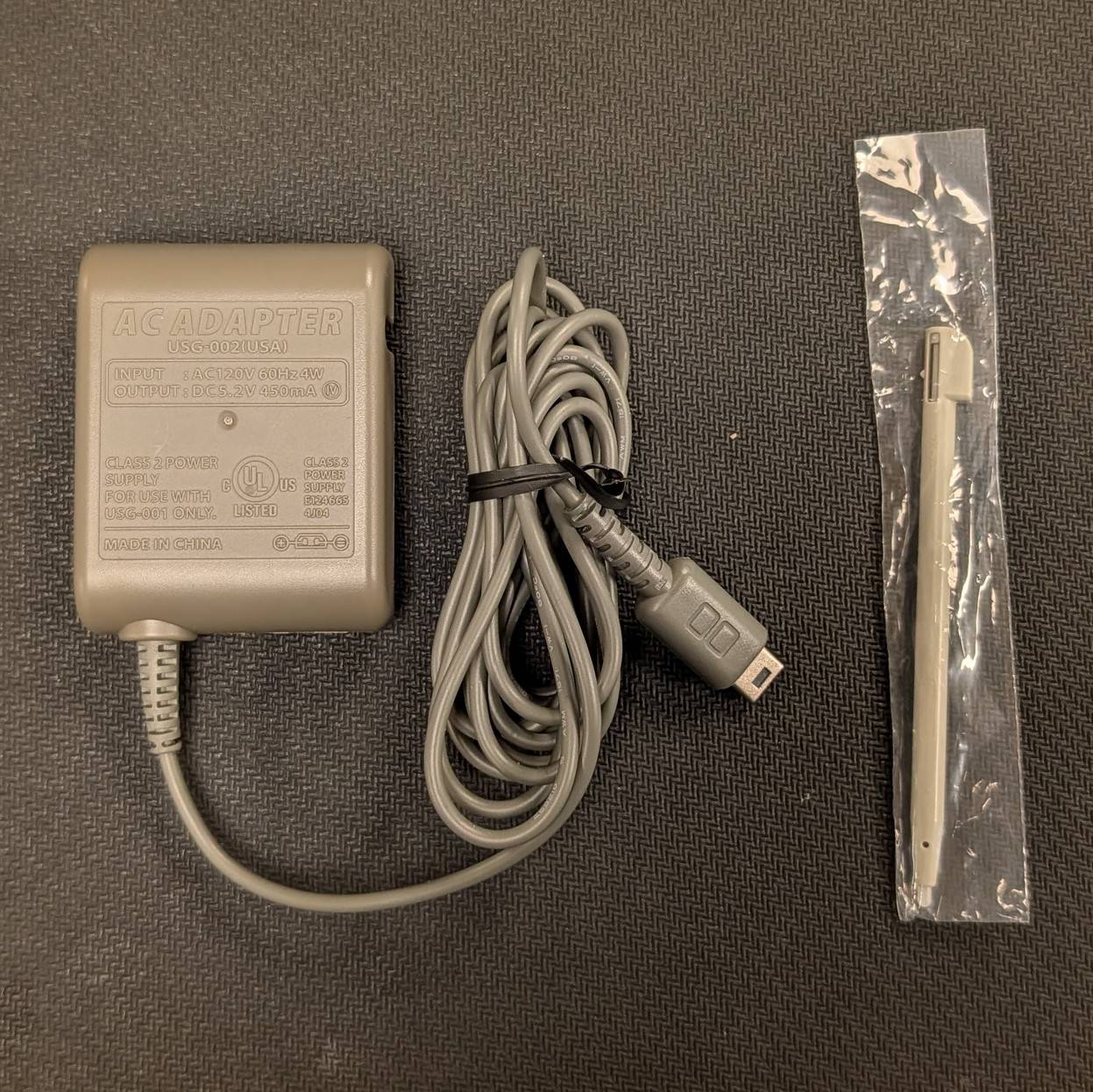 Nintendo DS Lite Charging Cable and Stylus (Used)