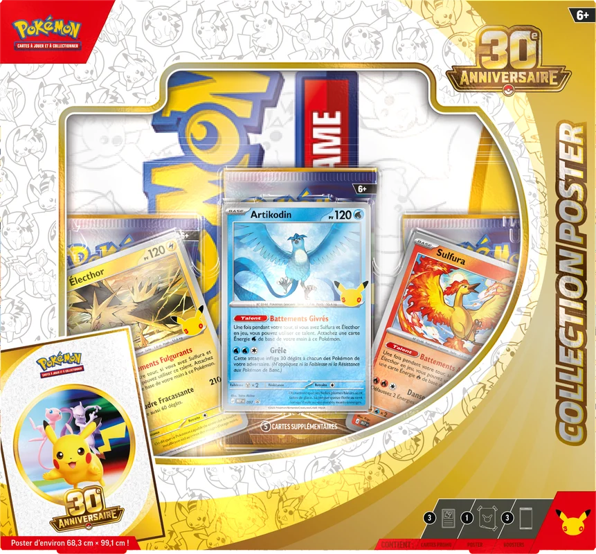 Pokemon TCG 30th Celebration Poster Collection (French)