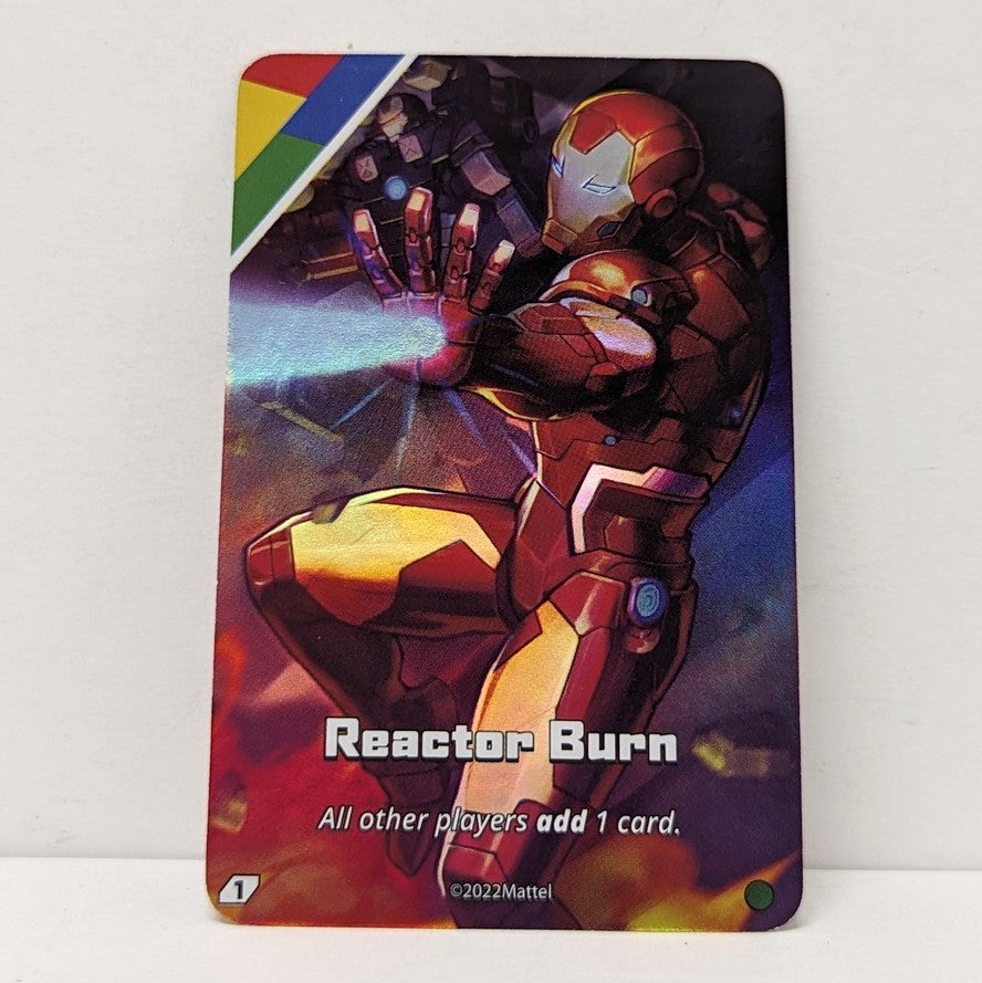 Uno Ultimate Marvel - Feuille de brûlure de réacteur