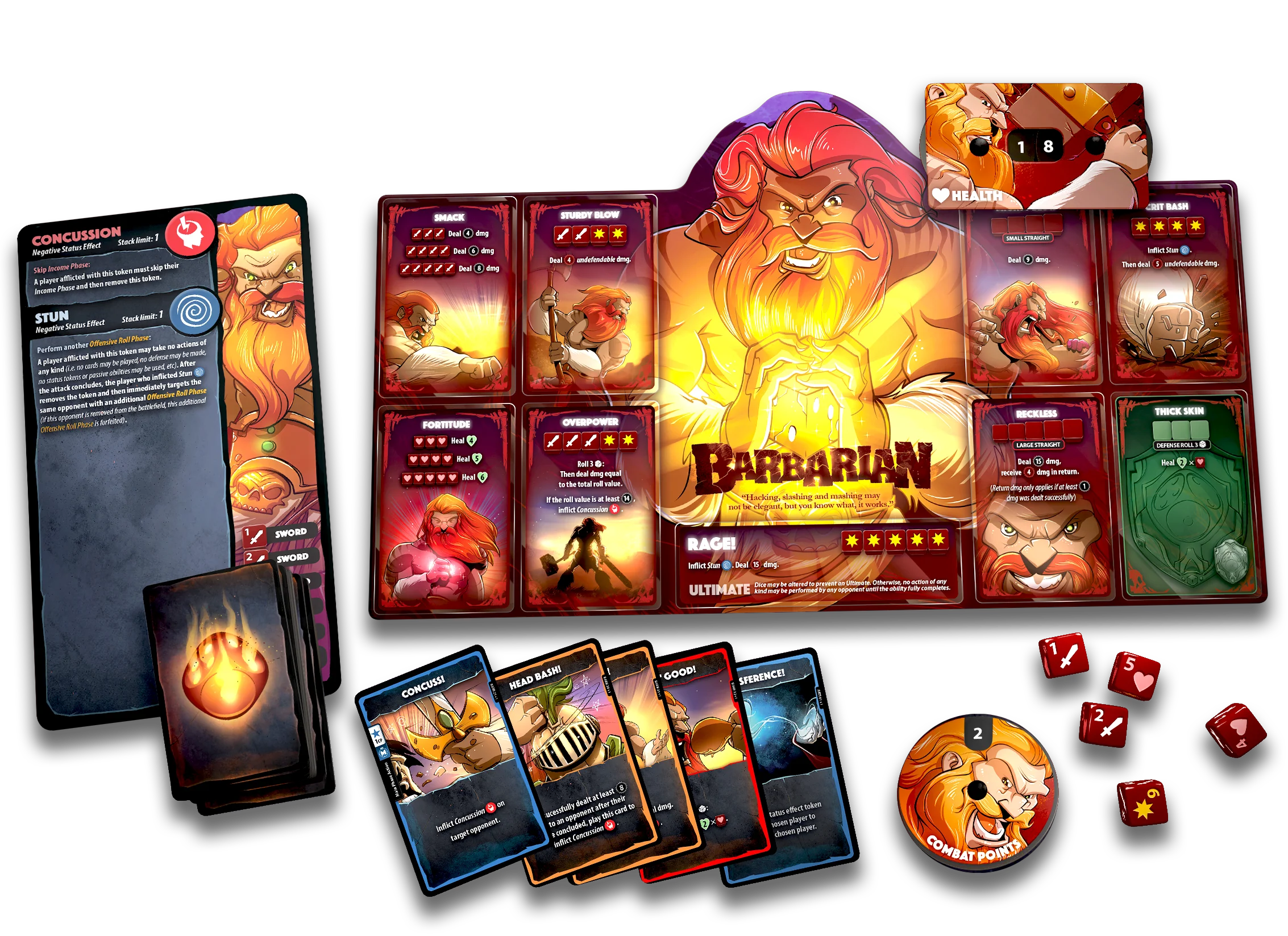 Dice Throne: Season one Rerolled Box 1 Barbarian v Moon Elf (English)