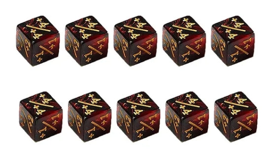 Counter Dice: Red/Black +1/+1