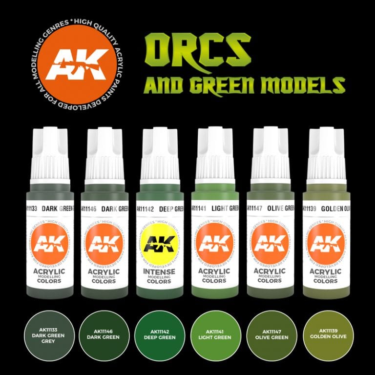 AK Interactive 3G Orcs And Green Creatures Set