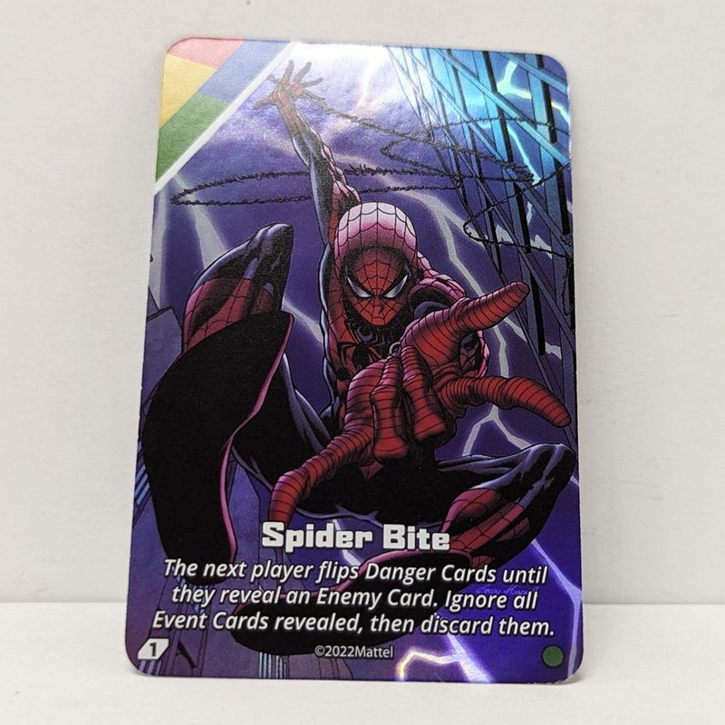 Uno Ultimate Marvel - Feuille de morsure d'araignée