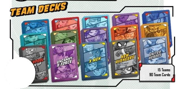 Marvel United : Decks d'équipe (Édition Kickstarter) (Anglais)