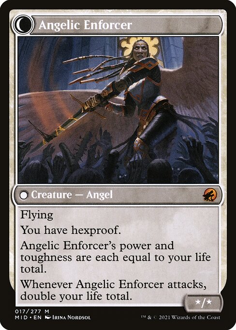 Enduring Angel (17) [Innistrad: Midnight Hunt] Reverse