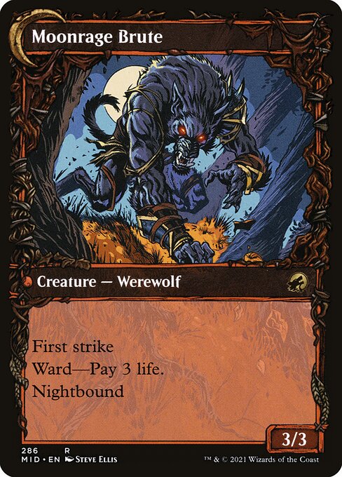 Brutal Cathar (Showcase) (286) [Innistrad: Midnight Hunt] [Showcase] Reverse
