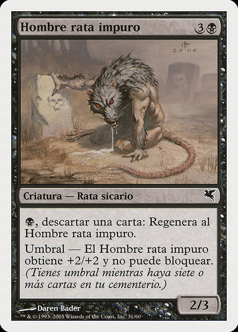 Dirty Wererat (A31) [Salvat 2005]
