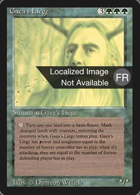 Gaea's Liege (198) [Foreign Black Border]