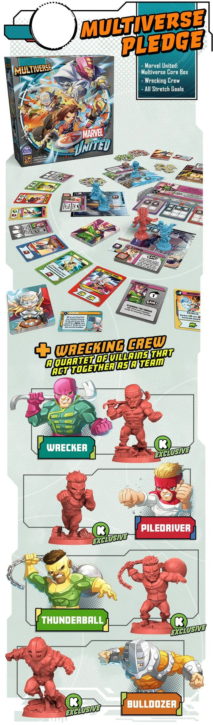 Marvel United: Multiverse Pledge (Kickstarter Edition) (English)