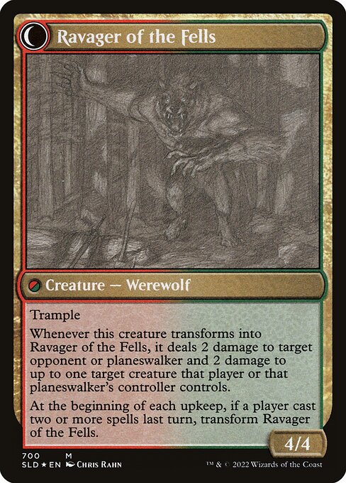 Huntmaster of the Fells (Sketch Showcase) (700) [Secret Lair Drop] Reverse