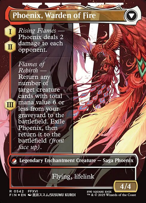 Joshua, Phoenix's Dominant (Borderless) (Surge Foil) (542) [Final Fantasy] Reverse