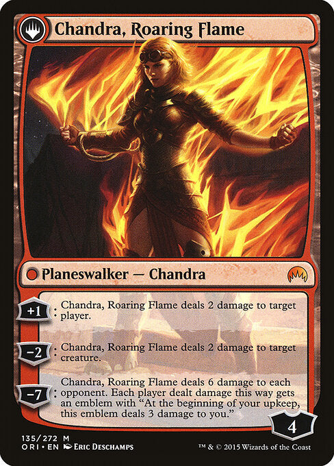 Chandra, Fire of Kaladesh (135) [The List] Reverse