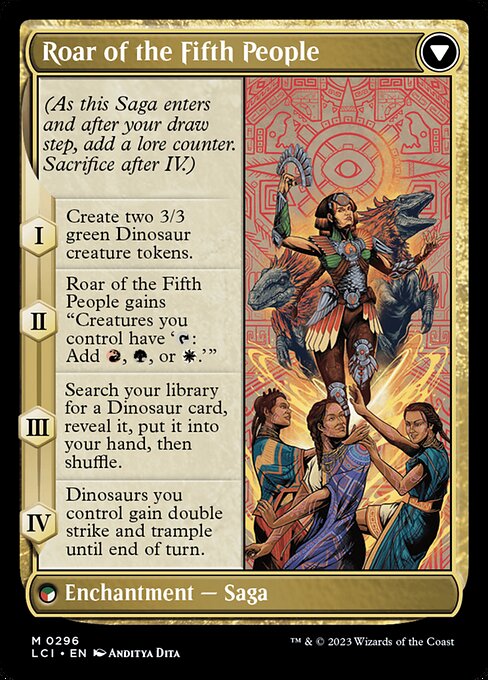 Huatli, Poet of Unity (Showcase) (296) [The Lost Caverns of Ixalan] [Showcase] Reverse