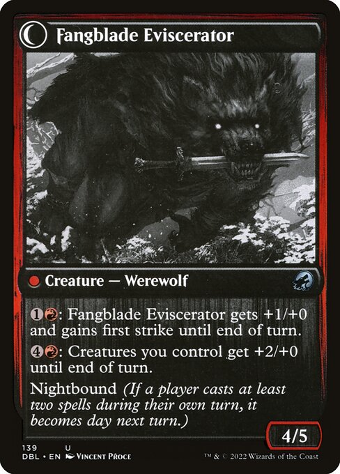 Fangblade Brigand (139) [Innistrad: Double Feature] Reverse