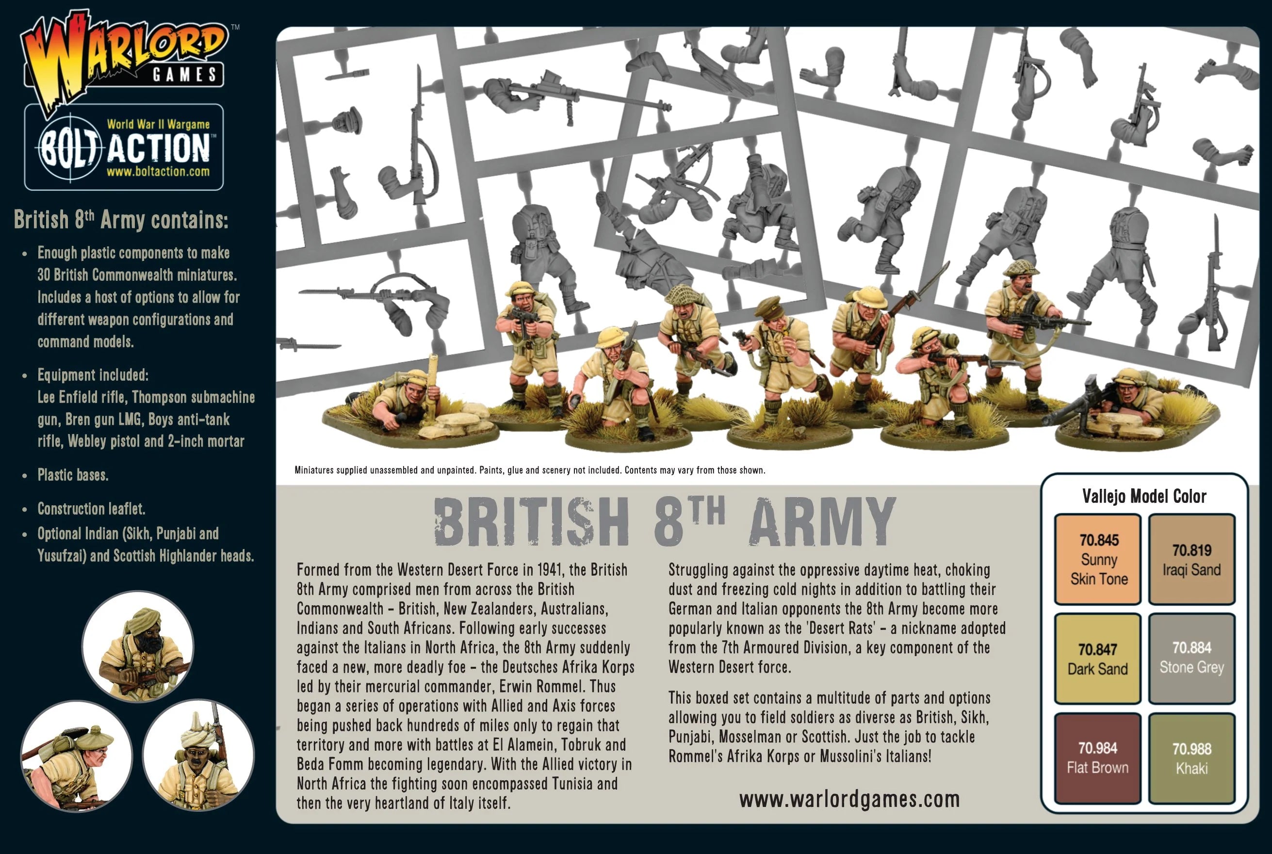 Bolt Action - Peloton de la 8e armée britannique (anglais)
