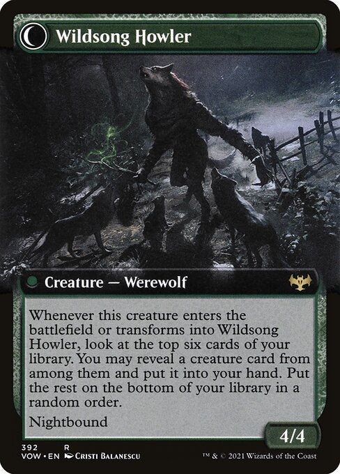 Howlpack Piper (Extended Art) (392) [Innistrad: Crimson Vow] [Extended Art] Reverse