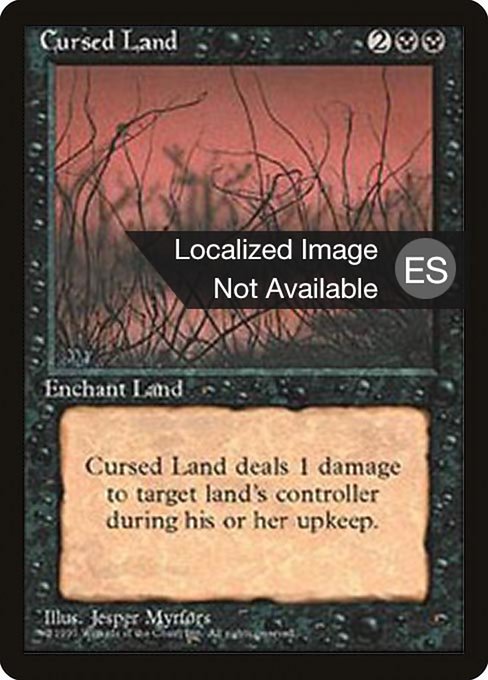 Cursed Land (127) [Fourth Edition Foreign Black Border]