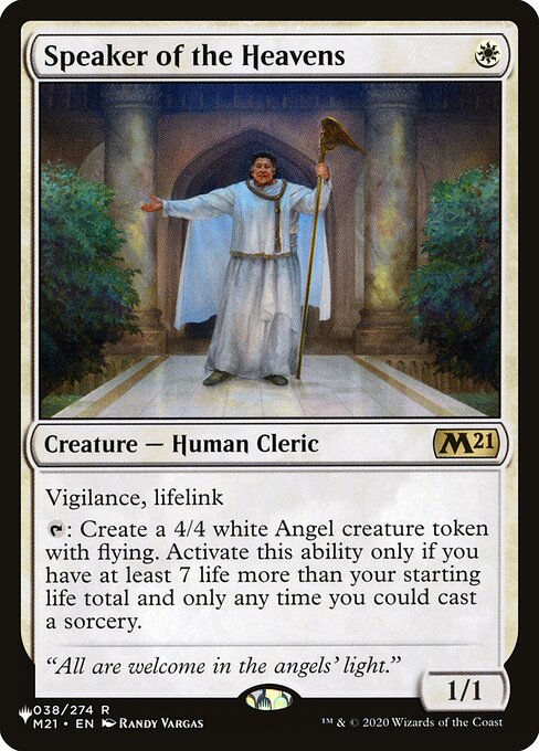 Speaker of the Heavens (M21-38) [The List]