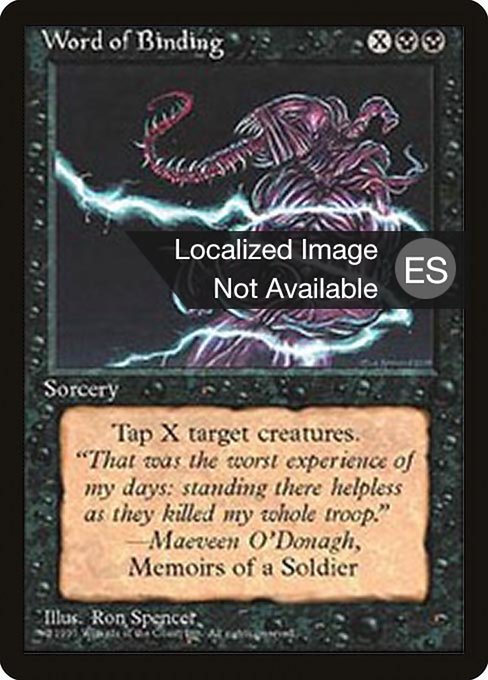 Word of Binding (172) [Fourth Edition Foreign Black Border]