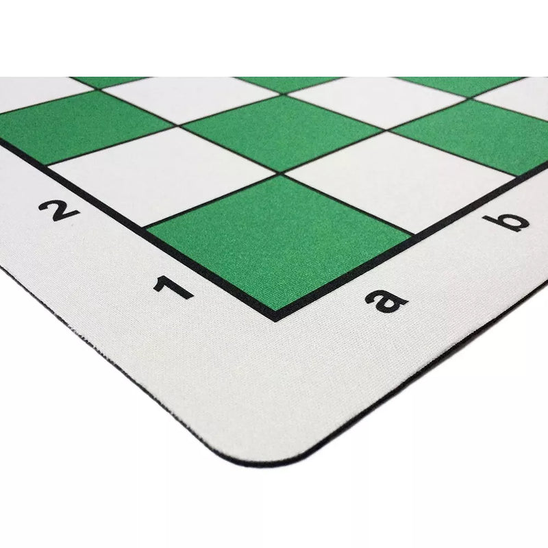 Mousepad Roll-Up Chess board Green with Notation