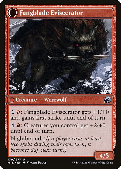 Fangblade Brigand (139) [Innistrad: Midnight Hunt] Reverse
