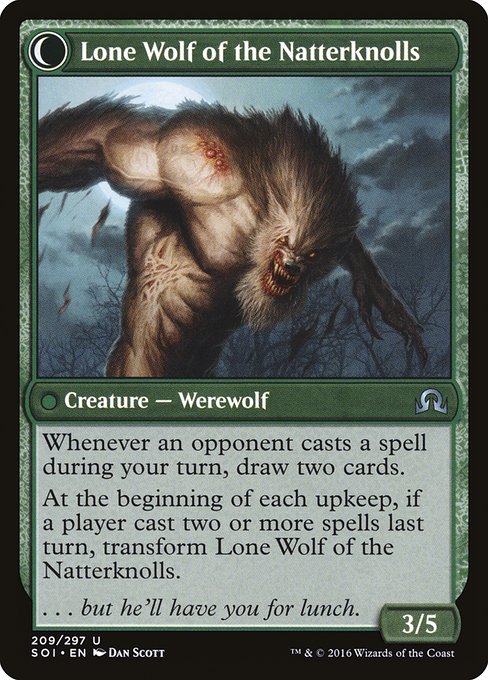 Hermit of the Natterknolls (209) [Shadows over Innistrad] Reverse