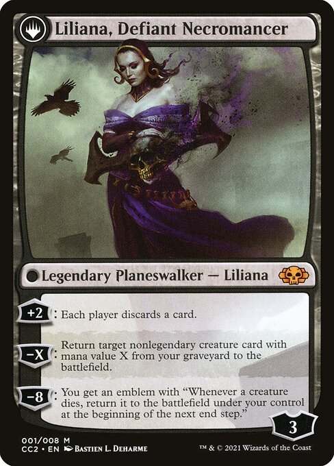 Liliana, Heretical Healer (1) [Commander Collection: Black] Reverse
