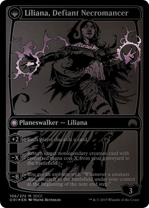 Liliana, Heretical Healer (SDCC 2015 Exclusive) (106) [Media Promos] Reverse