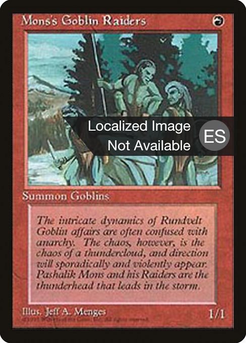 Mons's Goblin Raiders (213) [Fourth Edition Foreign Black Border]