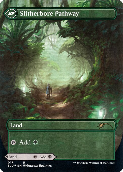 Darkbore Pathway (Borderless) (17) [Secret Lair Series] [Borderless] Reverse