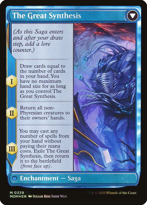 Jin-Gitaxias (Serial Numbered) (339) [March of the Machine] [Borderless] Reverse