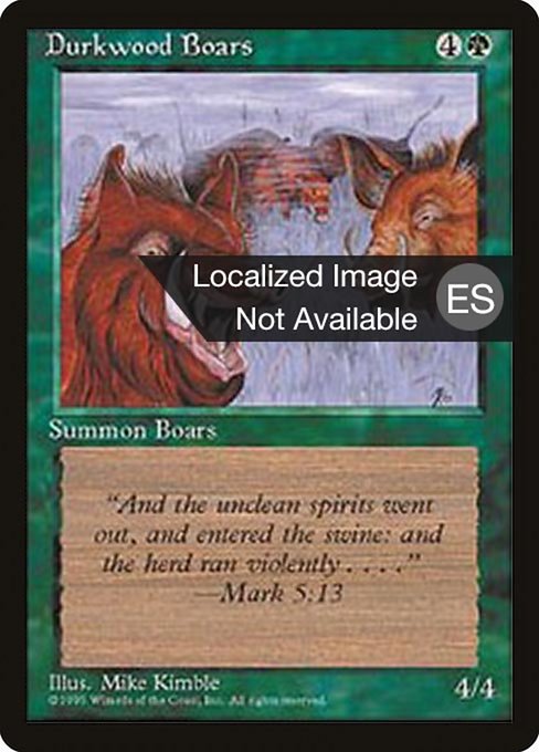 Durkwood Boars (241) [Fourth Edition Foreign Black Border]