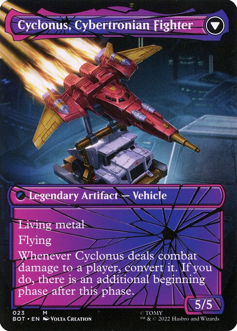 Cyclonus, the Saboteur (Shattered Glass) (23) [Transformers] [Borderless] Reverse