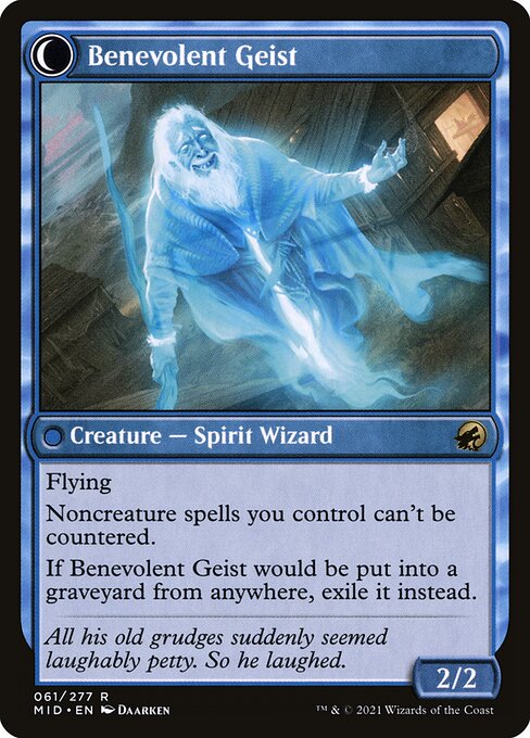 Malevolent Hermit (61) [Innistrad: Midnight Hunt] Reverse