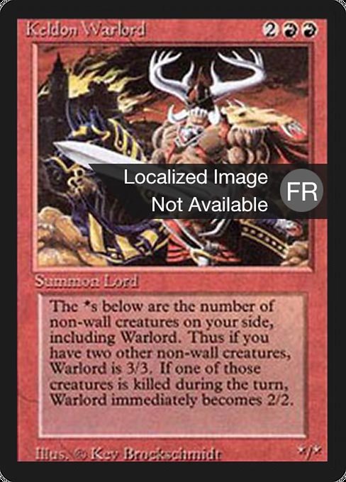 Keldon Warlord (160) [Foreign Black Border]